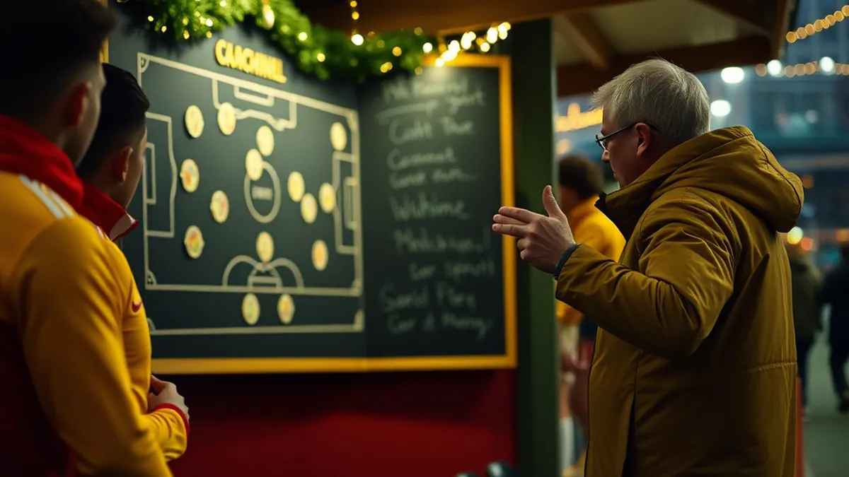 KV Mechelen-coach Vanderbiest geniet van kerstmarkt voor duel met Cercle