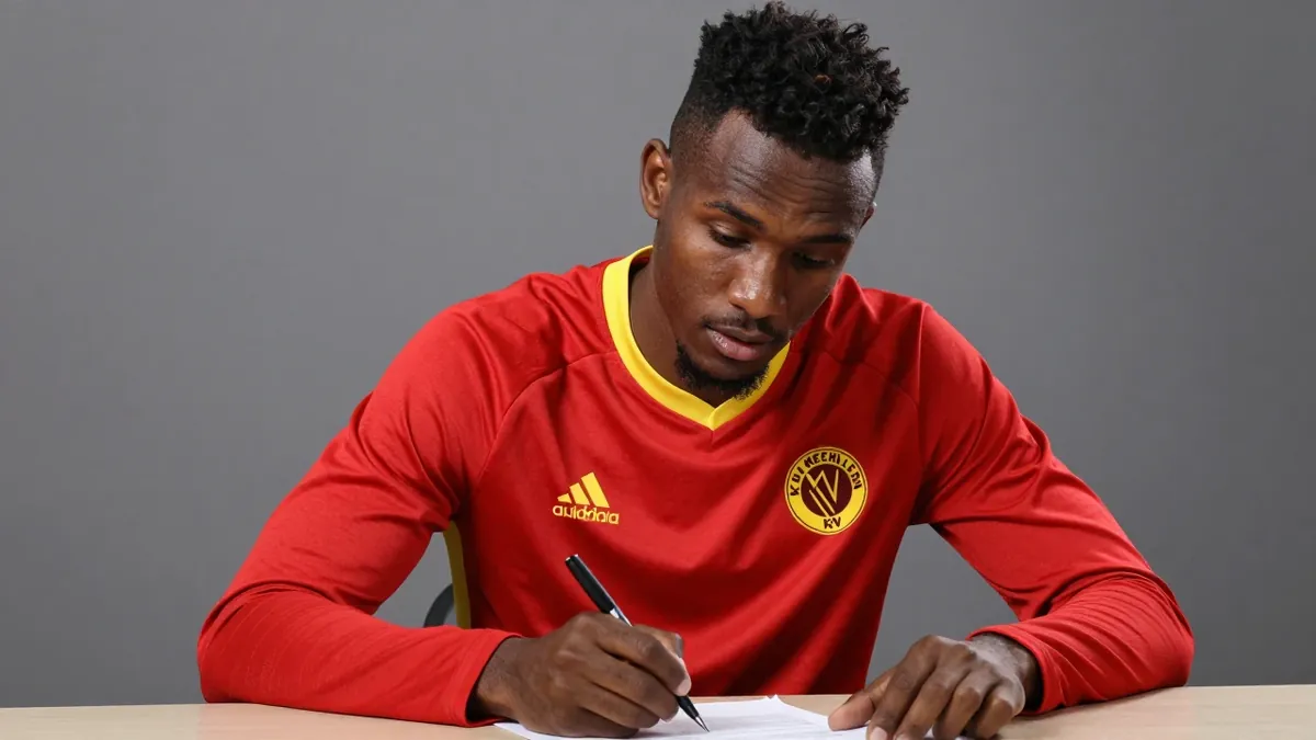 KV Mechelen sells youth talent Noah Makanzo to Qatar and signs midfielder Simion Michez, as the club sits 14th in the...